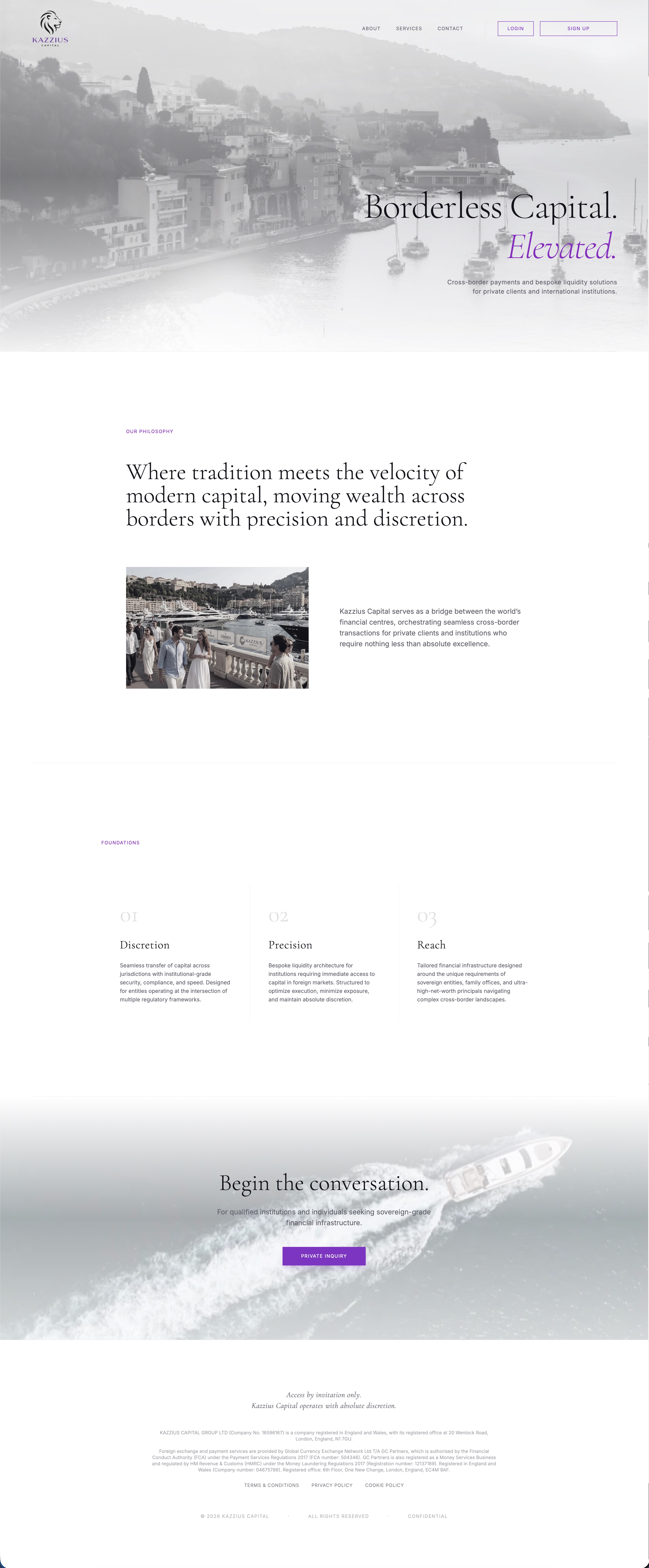 Kazzius Capital - Fintech project preview